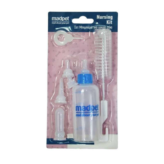 Kerbl Pet Nursing Kit Πλαστικό Μπουκάλι Φαγητού για Σκύλο & Γάτα 50ml σε Λευκό Χρώμα