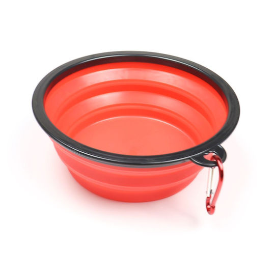 Animal Bowl Silicone Food & Water for Dog & Cat 350ml in Blue Color