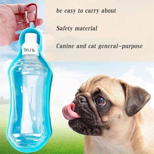 Kunststoff Flasche Futter & Wasser für Hund & Katze in Blau Farbe