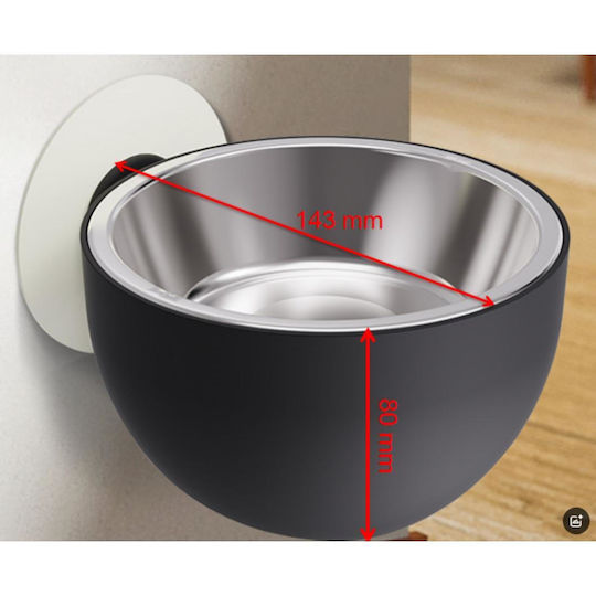 Animal Stainless Steel Bowl Food for Dog & Cat in White Color