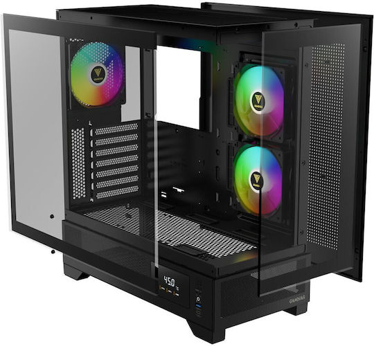 Gamdias ATLAS M1 Gaming Midi Tower Κουτί Υπολογιστή με ARGB Φωτισμό Μαύρο