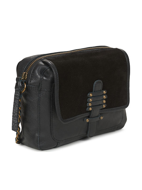 Leather Women's Shoulder Bag Black