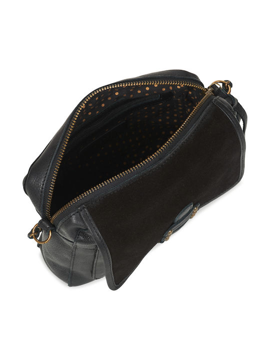 Leather Women's Shoulder Bag Black