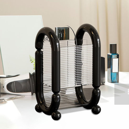Alista Home Organizator Cosmetice Cu Separatoare Negru 20x12x10cm