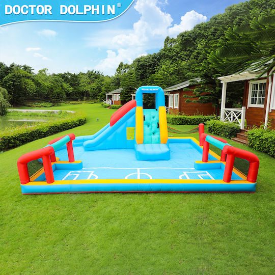 Fun Baby Φουσκωτό Doctor Dolphin με Τραμπολίνο & Τσουλήθρα για 3+ Ετών