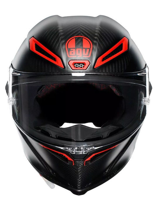 AGV Pista Gp Intrepido Carbon Black Red Motorcycle Helmet Full Face DOT ECE 22.06 1450gr with Pinlock