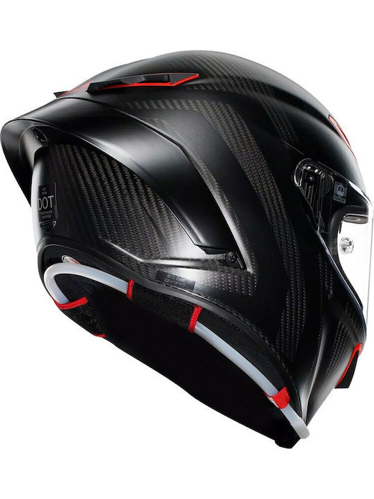 AGV Pista Gp Intrepido Carbon Black Red Motorcycle Helmet Full Face DOT ECE 22.06 1450gr with Pinlock