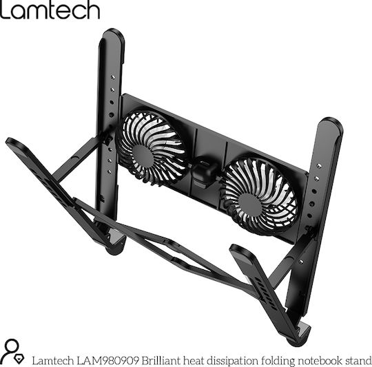 Lamtech Cooling Pad for Laptop up to 17.3" with Lighting LAM980909