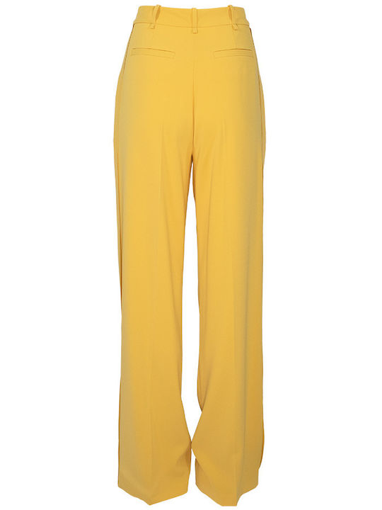 Γυναικείο Υφασμάτινο Παντελόνι Yellow