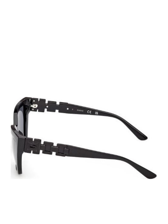 Guess Women's Sunglasses with Black Plastic Frame and Black Lens