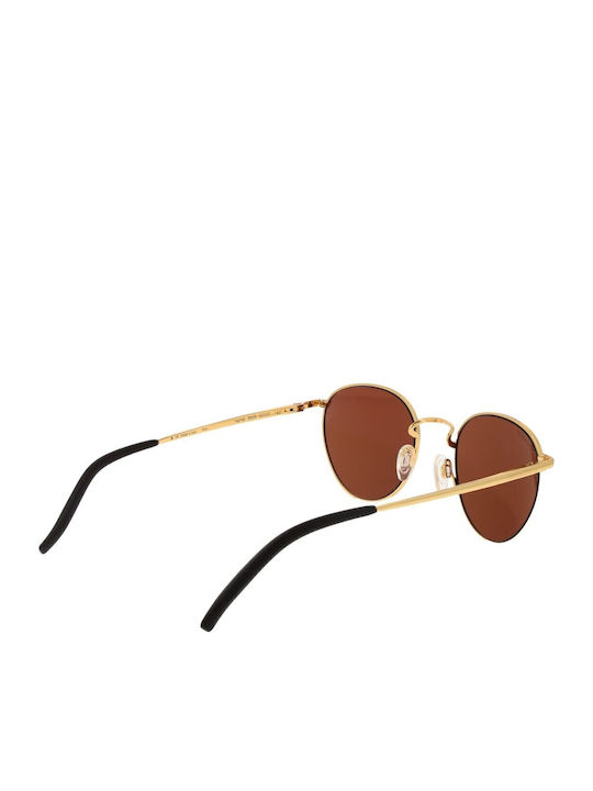 Serengeti Hamel Unisex Γυαλιά Ηλίου με Χρυσό Μεταλλικό Σκελετό και Καφέ Καθρέφτη Φακό 8929