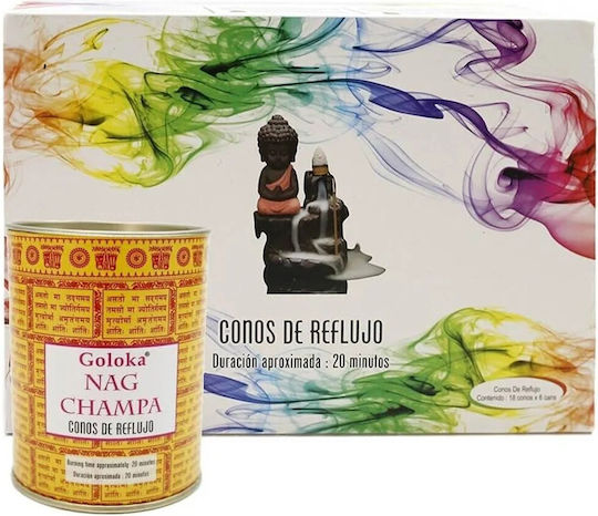 Conuri Aromatice De Tămâie Cu Flux Invers Goloka Nag Champa 24 Bucăți