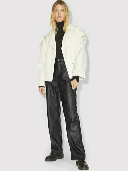 Damen Stoff Hose Schwarz