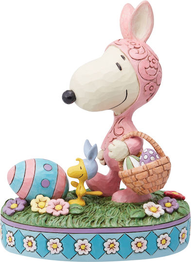 Enesco Peanuts Easter Hoppyness Snoopy & Woodstock Figurine By Jim Shore 15cm Pieces 1