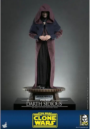 Hot Toys Star Wars Darth Sidious The Clone Wars Action Figure Height 29cm in Scale 1:6