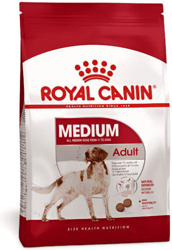 Royal Canin Medium Adult 3kg Trockenfutter für erwachsene Hunde mittlerer Rassen mit Geflügel, Fleisch und Schweinefleisch