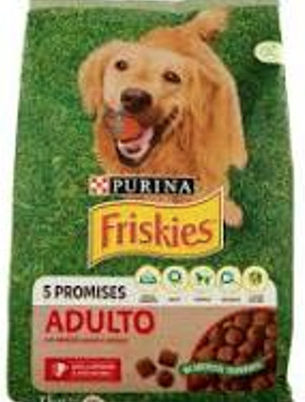 Friskies Friskies Adulto 7.5kg Ξηρά Τροφή για Ενήλικους Σκύλους με Βοδινό και Λαχανικά