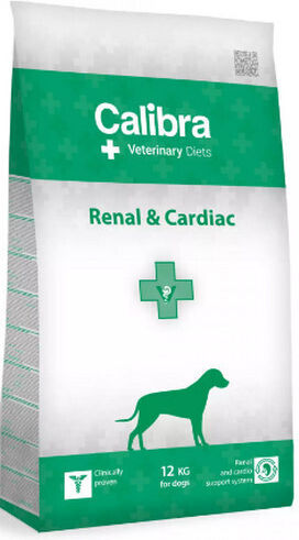 Calibra Vet Dog Renal & Cardiac 12kg Ξηρά Τροφή Σκύλων Διαίτης με Σολομό και Ρύζι