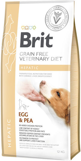 Brit Hepatic 2kg Ξηρά Τροφή χωρίς Σιτηρά για Ενήλικους Σκύλους με Συκώτι και Κοτόπουλο