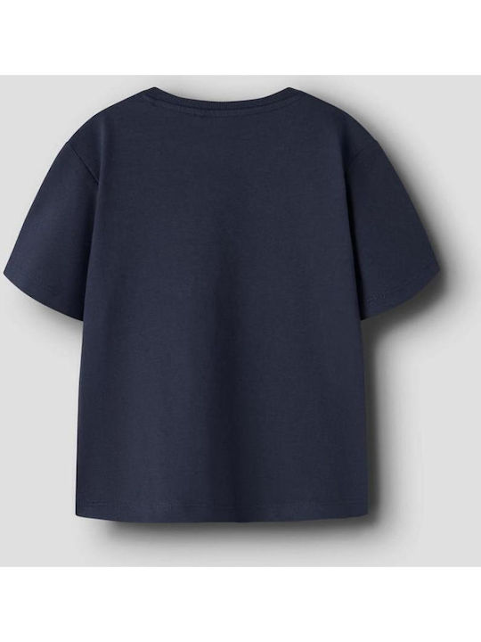 Kinderoberteile Kurzärmeliges Dunkelblau T-Shirt