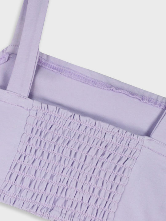 Kids' Crop Top Sleeveless Lilac