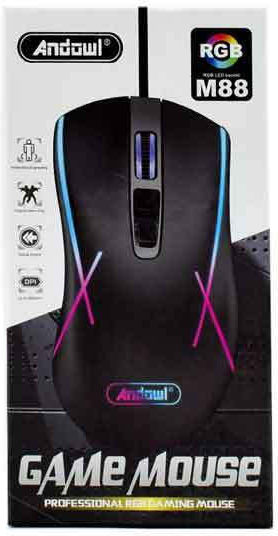 Andowl M88 Gaming Maus Schwarz