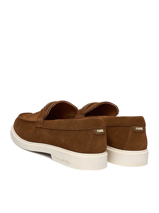 Suede Herren Mokassins in Braune Farbe