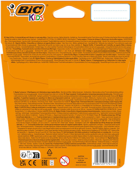 Bic Colour&erase Washable Colored Markers 12 Colors