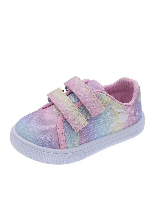 Kinder Sneaker Anatomisch mit Bügel- und Schleifenverschluss Mehrfarbige