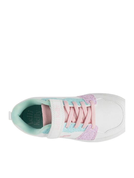 Kids Sneakers Anatomic with Hoop & Loop Closure White