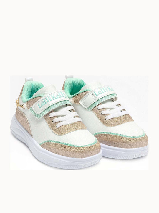 Kids Sneakers Anatomic with Hoop & Loop Closure White