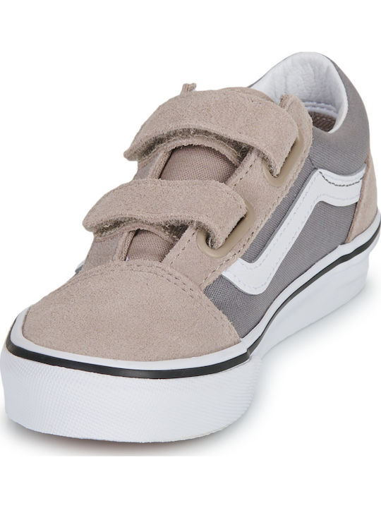 Old Skool V Παιδικά Sneakers με Σκρατς Μπεζ