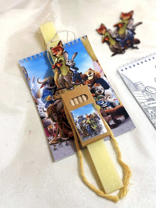 Scented Yellow Candle Animals Painting Tools Scented Yellow Candle Animals Painting Tools