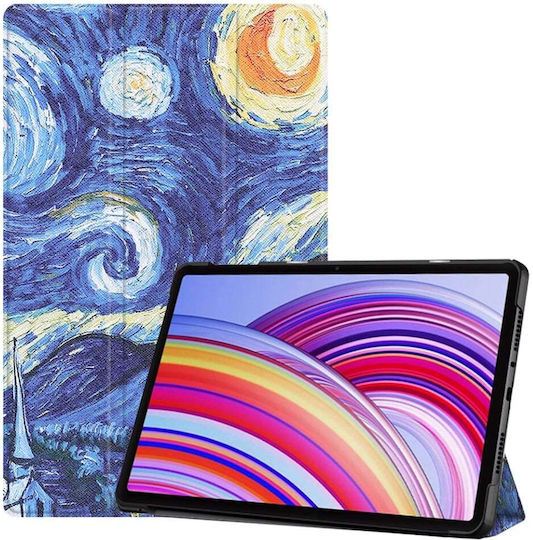 Tablet Hülle Xiaomi Redmi Pad Pro Redmi Pad Pro 5G Poco Pad Skyddar Innovation Mehrwinkel-Stand Schlaf- und Wachfunktion Klappdeckel Sternennacht Set Sticker