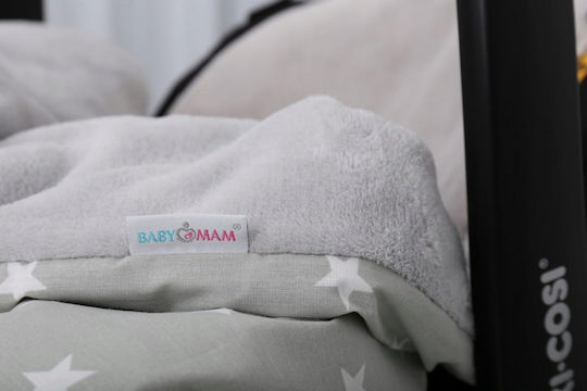 BabyMam Pătură Pepinieră Swaddling 100% Bumbac Gri 75x50cm