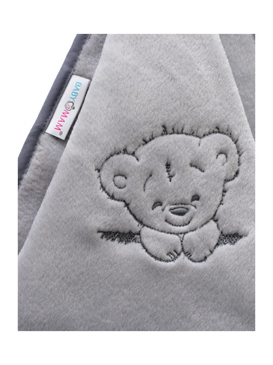 BabyMam Pătură Pepinieră Swaddling Gri Cu Animal 75x100cm