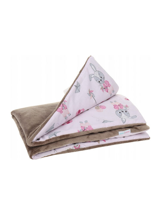 BabyMam Pătură Pepinieră Swaddling 100% Bumbac Roz 75x50cm