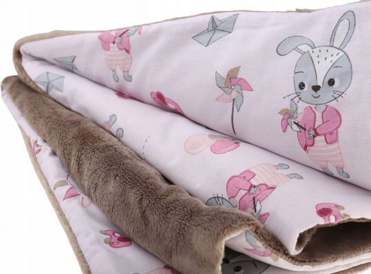 BabyMam Pătură Pepinieră Swaddling 100% Bumbac Roz 75x50cm