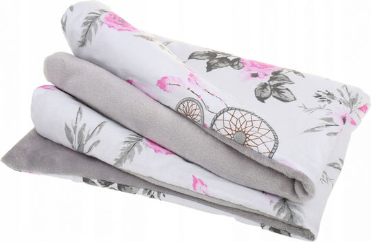 BabyMam Pătură Pepinieră Swaddling 100% Bumbac Gri 75x50cm