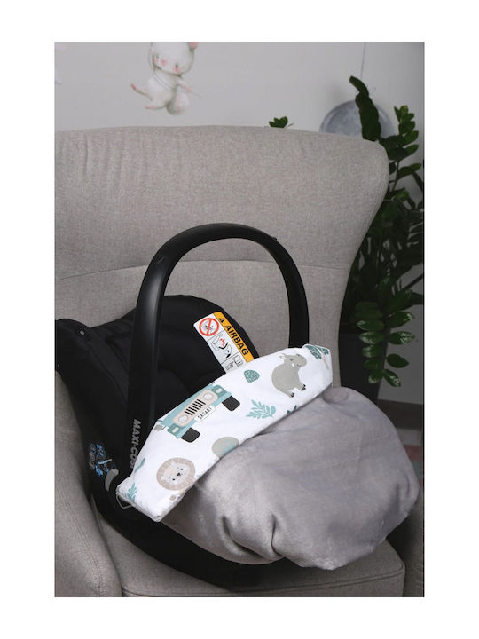 BabyMam Pătură Pepinieră Swaddling 100% Bumbac Gri 75x50cm