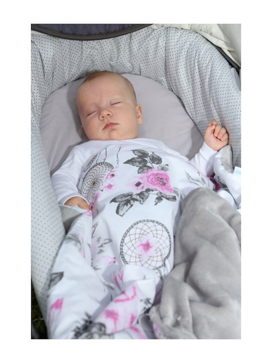 BabyMam Pătură Pepinieră Swaddling 100% Bumbac Gri 75x50cm