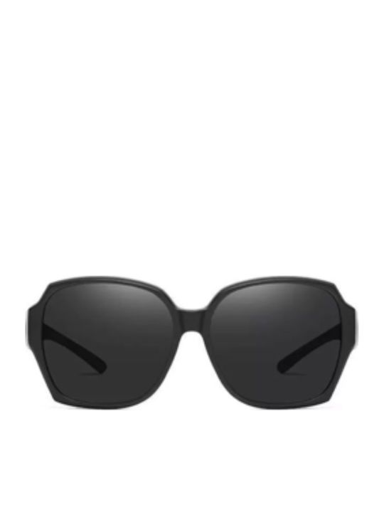 King Unisex Γυαλιά Ηλίου με Μαύρο Σκελετό και Μαύρο Polarized Φακό SUNKI345-SN018