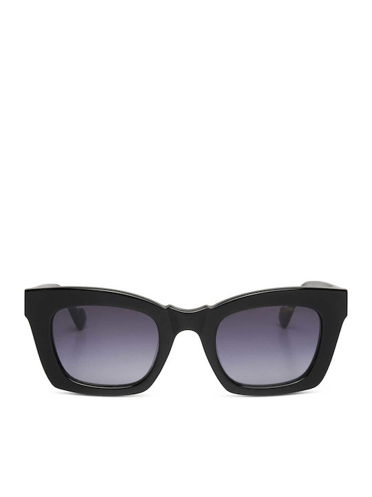 Kreuzbergkinder Greta Women's Sunglasses With Black Horn-Rimmed Frame And Black Gradient Lens Greta 2.0 C1