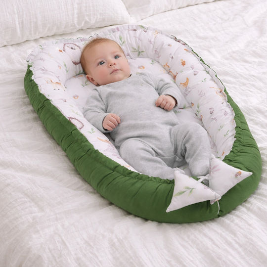 Kidizi Perna Pentru Bebeluși Tip Cuib Verde 50x90 cm
