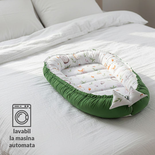 Kidizi Perna Pentru Bebeluși Tip Cuib Verde 50x90 cm