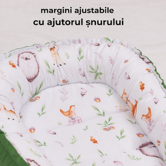 Kidizi Perna Pentru Bebeluși Tip Cuib Verde 50x90 cm
