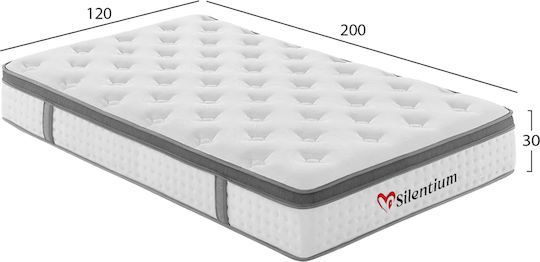 HomeMarkt Silentium Ημίδιπλο Ανατομικό Στρώμα Roll Pack 120x200cm με Ανεξάρτητα Ελατήρια