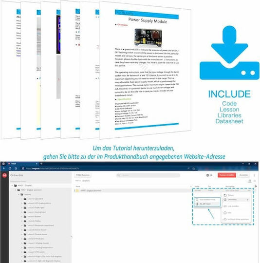 Miuzei Kit Pentru Arduino Kit De Pornire 248 Accesorii 42 Cursuri De Programare