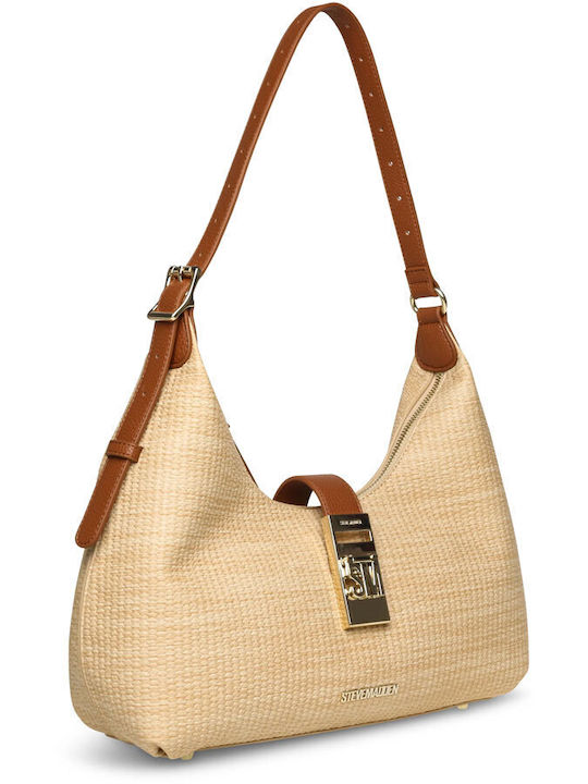 Bovie Straw Women's Shoulder Bag Tabac Brown