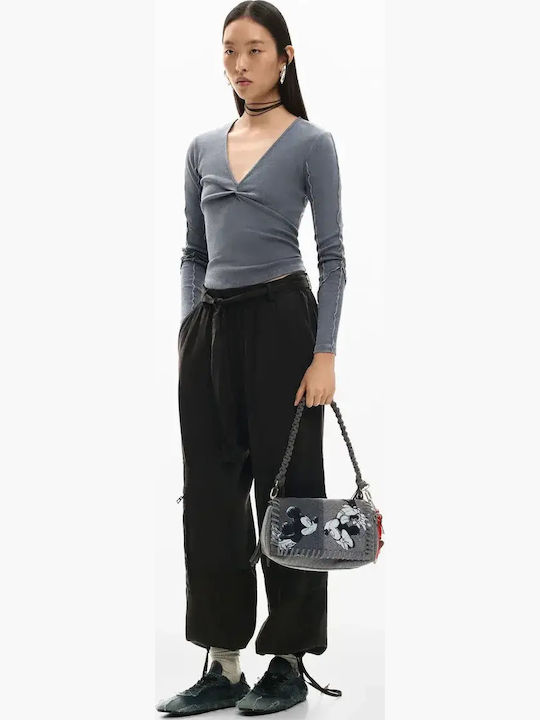 Fabric Women's Shoulder Bag Multicolour